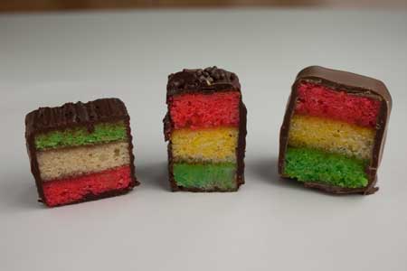 rainbow-cookies-three rainbow cookies