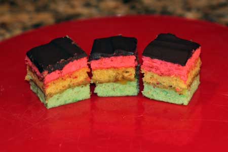 tri-color cookies