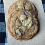 Vegan Chocolate Chip Cookies made with Nutiva buttery flavored coconut oil.