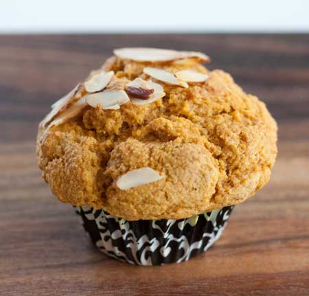 Coconut oil pumpkin muffin