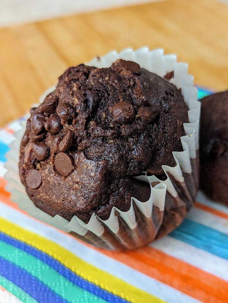 Coconut Oil Chocolate Muffins