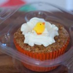 Carrot Cupcake with an Easter Chick