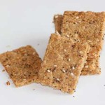 flax and garlic crackers