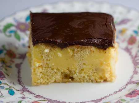 Boston Cream Poke Cake