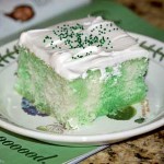 Green Jell-O Poke Cake