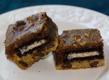oreo-brownie-bars Chocolate Chip Oreo Brownie Bars