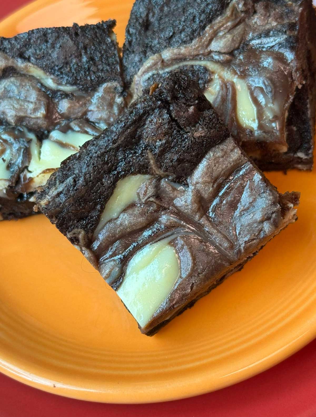 Chocolate Hazelnut Spread Brownies aka Nutella Cheesecake Brownies recipe.