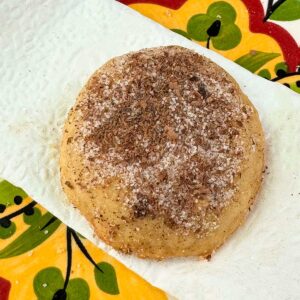 Mexican Cookies from Stop and Smell the Rosemary are shortbread cookies sprinkled with grated chocolate, sugar and cinnamon.