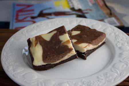 Chocolate Hazelnut Cream Cheese Brownies