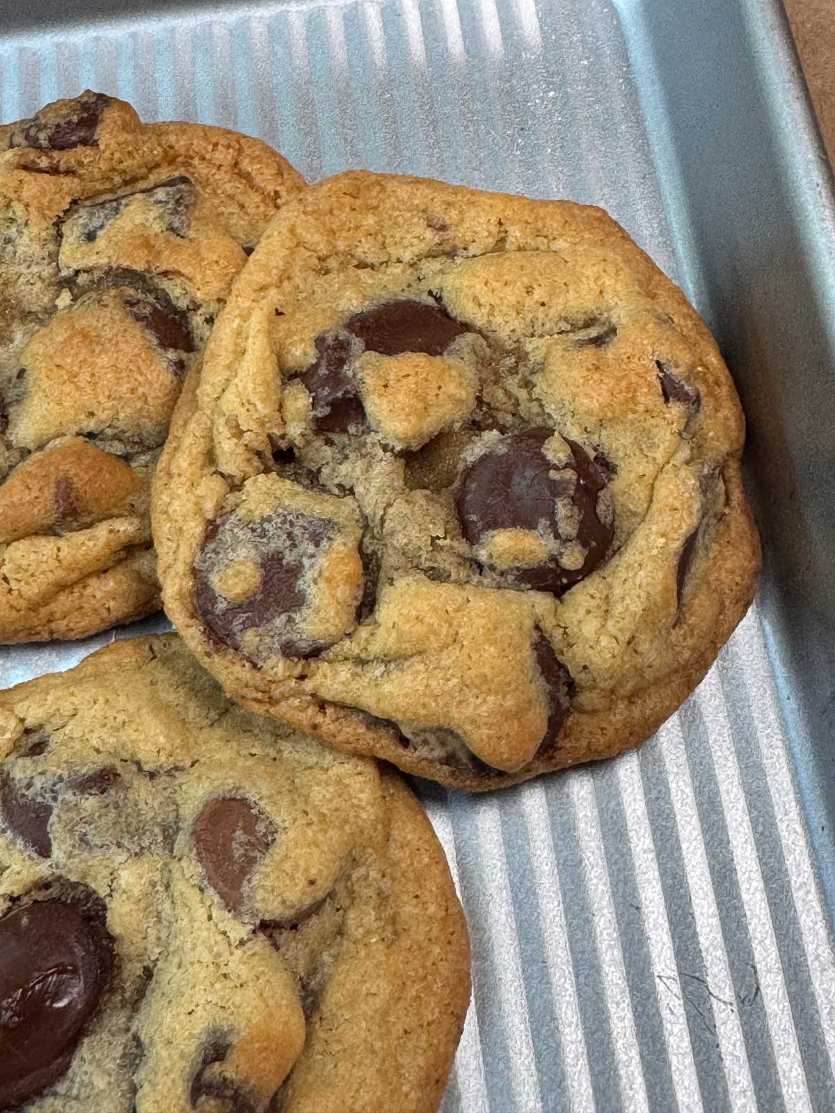 mmmixcookies2 Chocolate chip cookies made with the Williams Sonoma recipe.