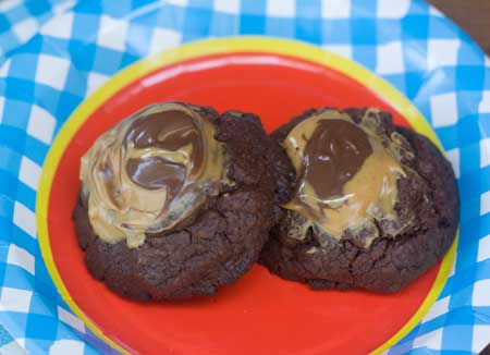Chocolate Hazelnut Peanut Butter Lava Cookies