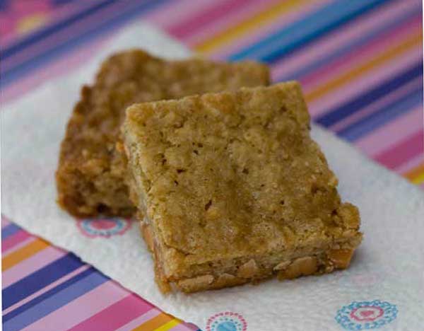 Butterscotch, Walnut and Oat Bars
