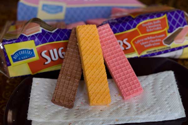 sugar wafers