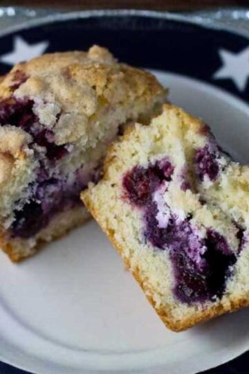 Cream Cheese Filled Blueberry Muffins recipe