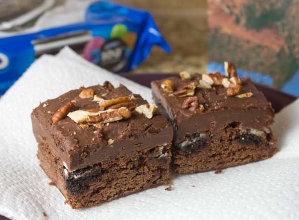 fudge topped brownies