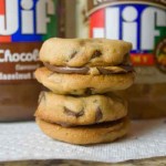 chocolate hazelnut peanut butter sandwich cookies