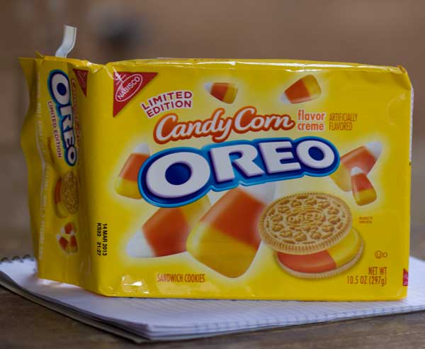 candycorn-oreos1 Candy Corn Oreos used in Halloween Cookie Bark.