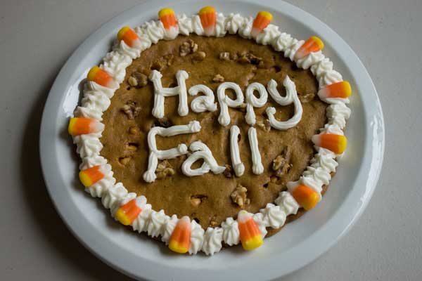 Giant Pumpkin Cookie Cake or Pizza