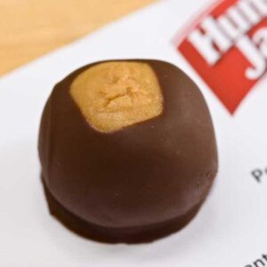 Buckeyes made with mashed potato flakes