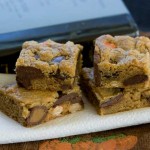 peanut butter candy bar blondies