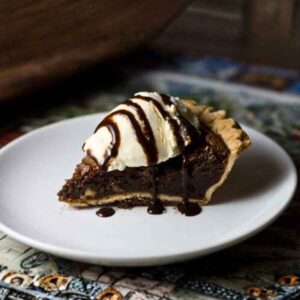 Baked Fudge Pie also known as Brownie Pie