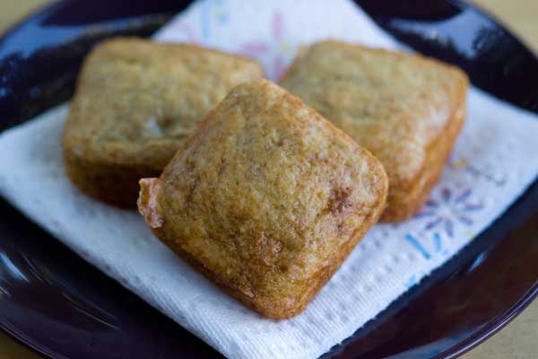 banana-bread-squares Banana bread squares made in a mini bar pan