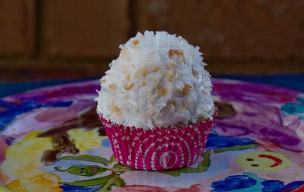 White Mountain Coconut Cupcake