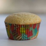 yellow cupcake with rounded top