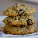 dark chocolate chip oatmeal cookies