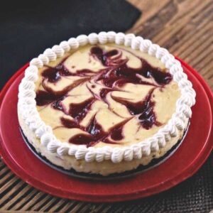 White Chocolate Raspberry Cheesecake recipe inspired by Starbucks