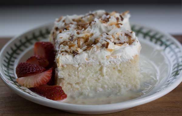 coconuttreslechescake Coconut Tres Leches Cake
