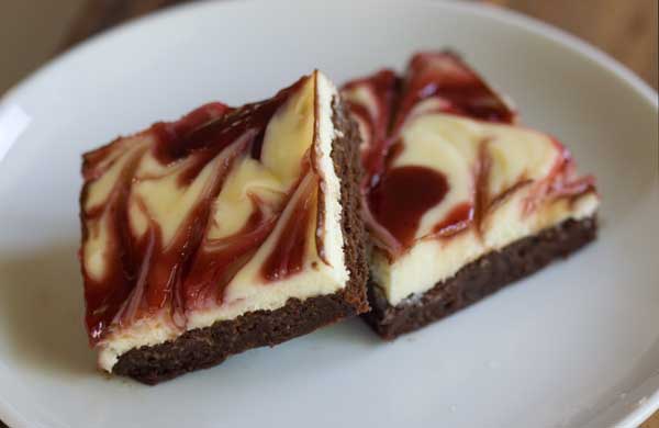 raspberry-brownies white chocolate raspberry brownies