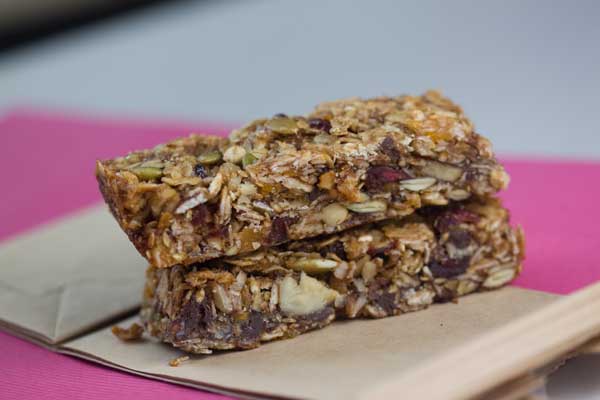 chewy-walnut-granola-bars Chewy Walnut Granola Bars