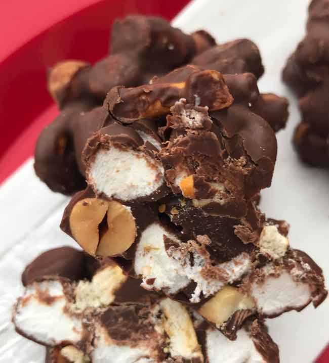 rocky road cashew candy