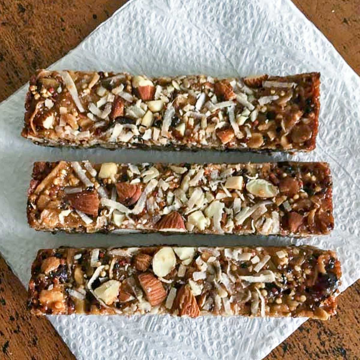 Toasted Quinoa Bars recipe baked in a loaf pan.