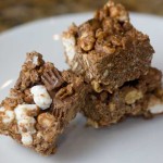 Chocolate Peanut Butter Krispy Bars