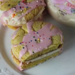 lemon ice cream sandwich cookie