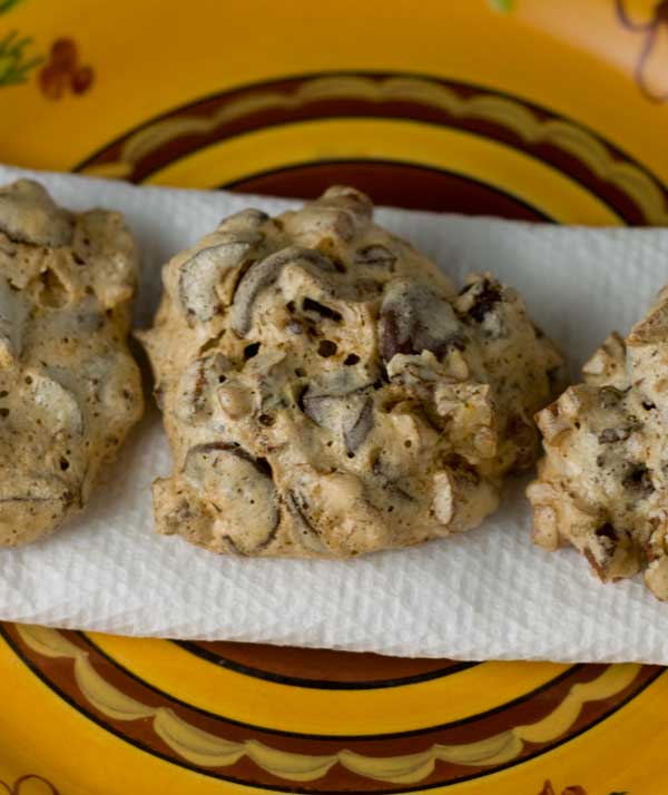 Date Nut Meringue Cookies