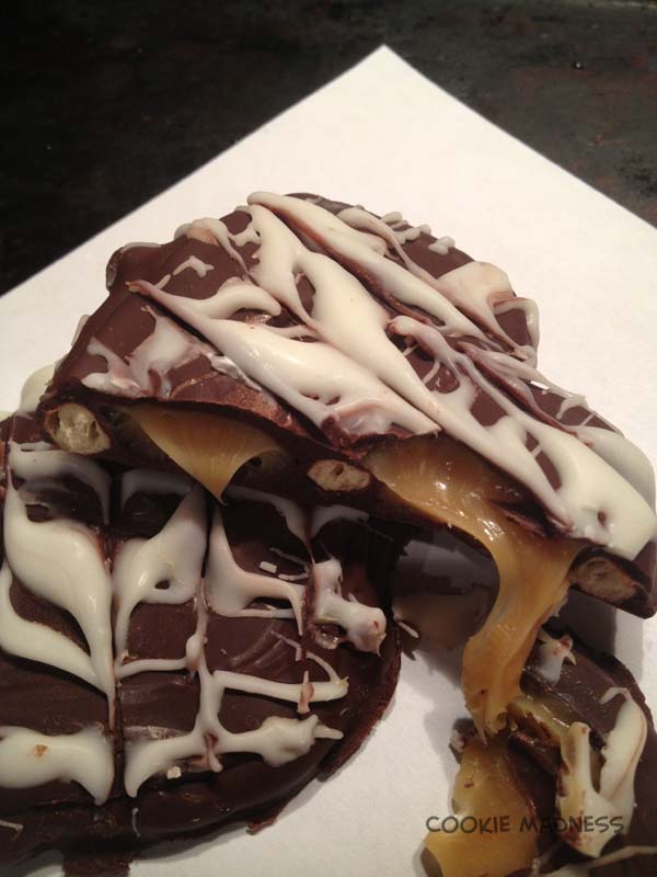 pretzels filled with caramel