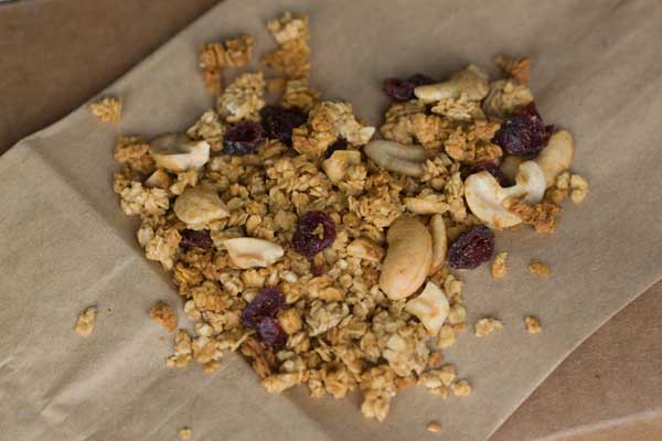 Cashew Granola originally made with Jif brand cashew butter.