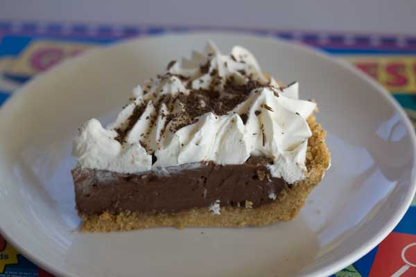 Condensed Milk Chocolate Cream Pie with an easy no oven, no-bake crust.