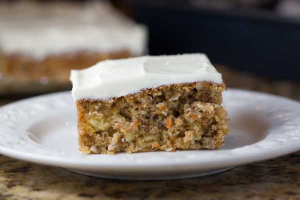 Less Sweet Carrot Cake