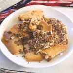 Cinnamon Chips Cookie Bark, a thin, crispy cookie bark made with milk powder and Hershey's Cinnamon Chips.