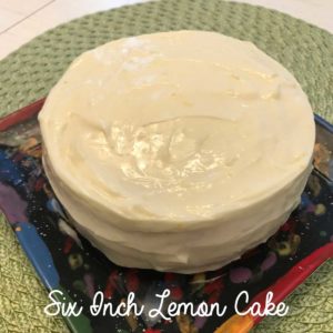 Six Inch Lemon Cake