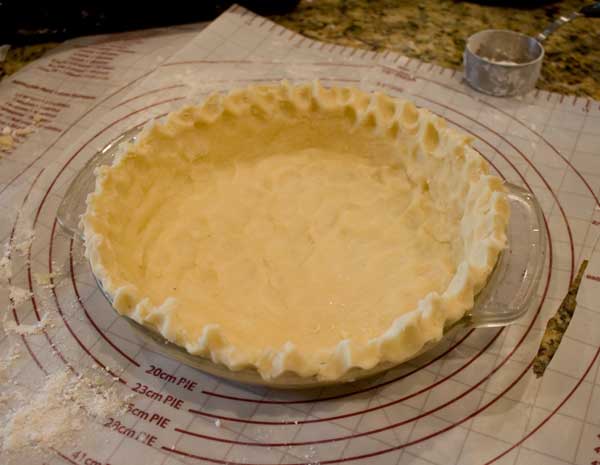 A good pie crust recipe for a single pie that can be blind baked.