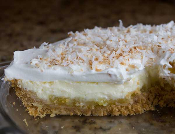 Pineapple Cream of Coconut Pie