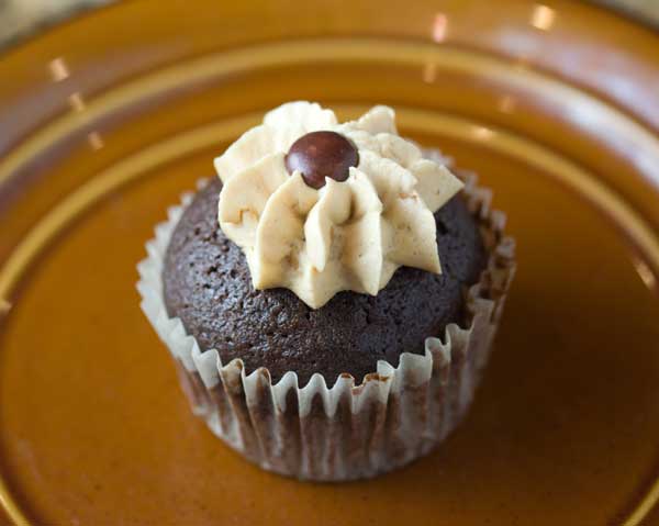 Chocolate Cupcakes with Peanut Butter Frosting