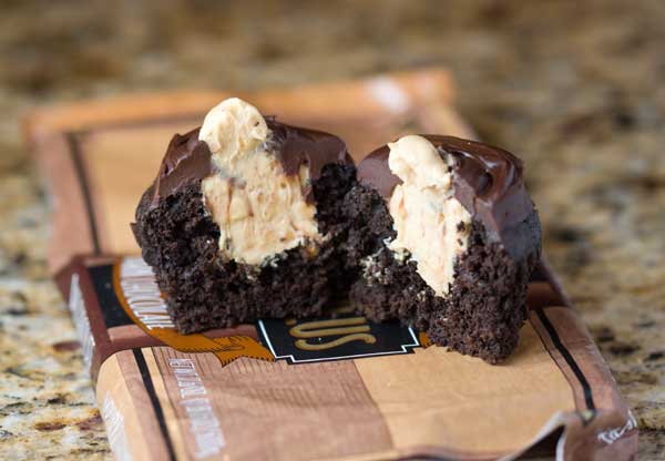 Peanut Butter Filled Cupcake