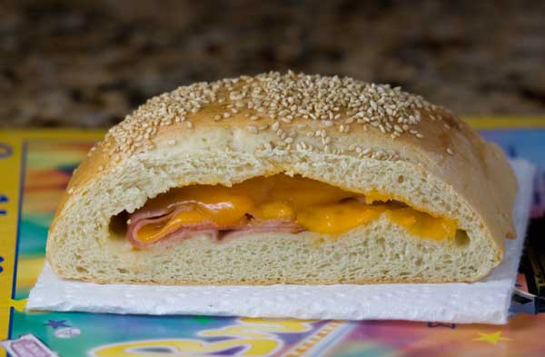 Ham and Cheddar Stromboli