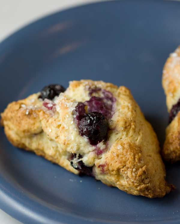 Yeasted Blueberry Scones